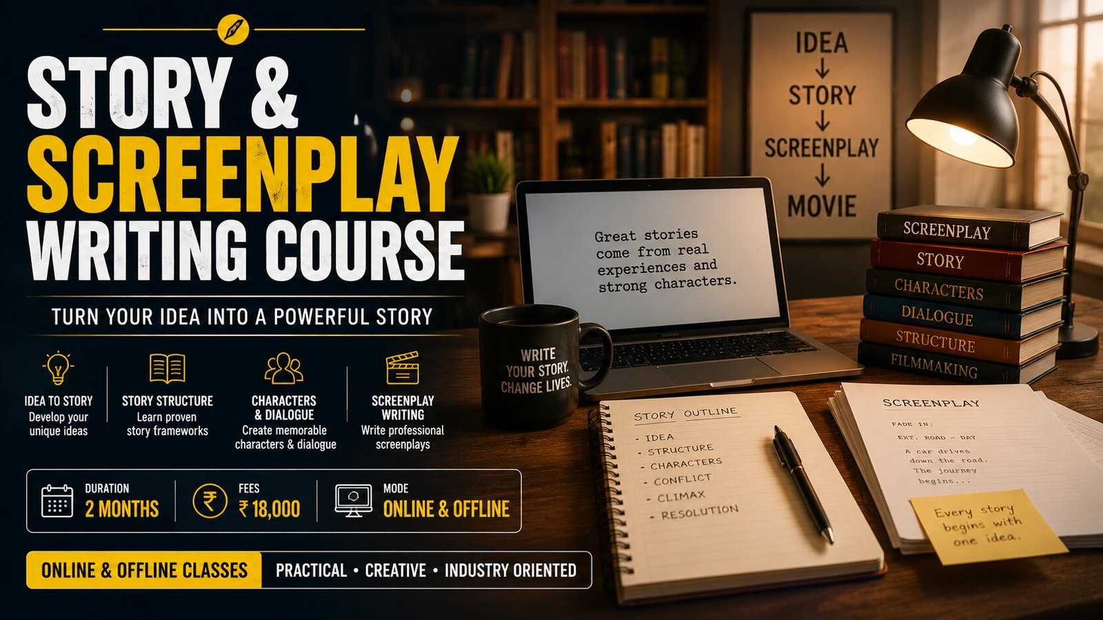 Story and Screenplay Writing Course